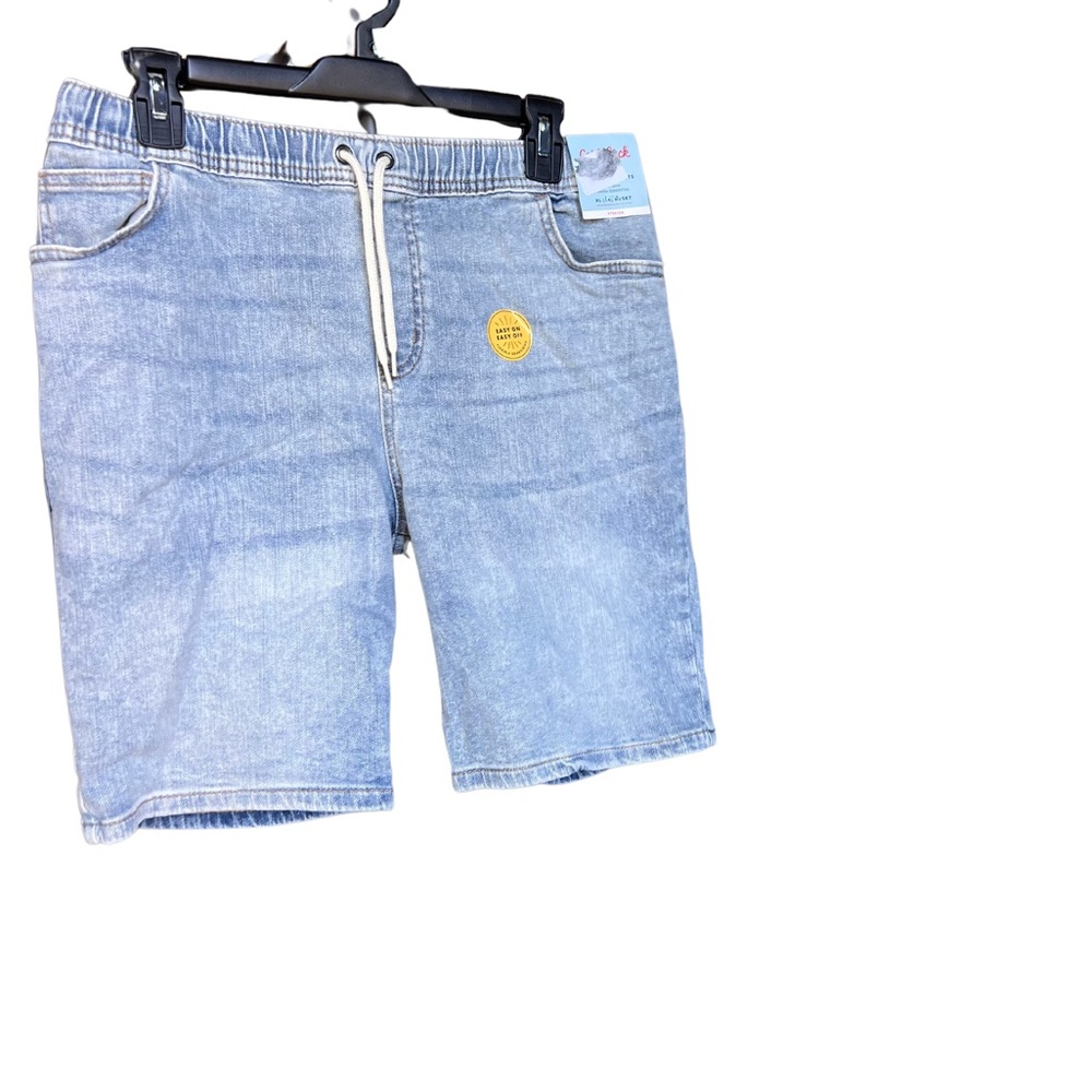 New Cat And Jack Bermuda boys Shorts XL 14 Husky Adjustable Waist, Super Stretch